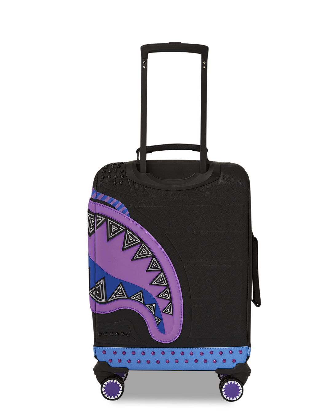 Open interior of carry-on luggage showing organization pockets and satin lining
