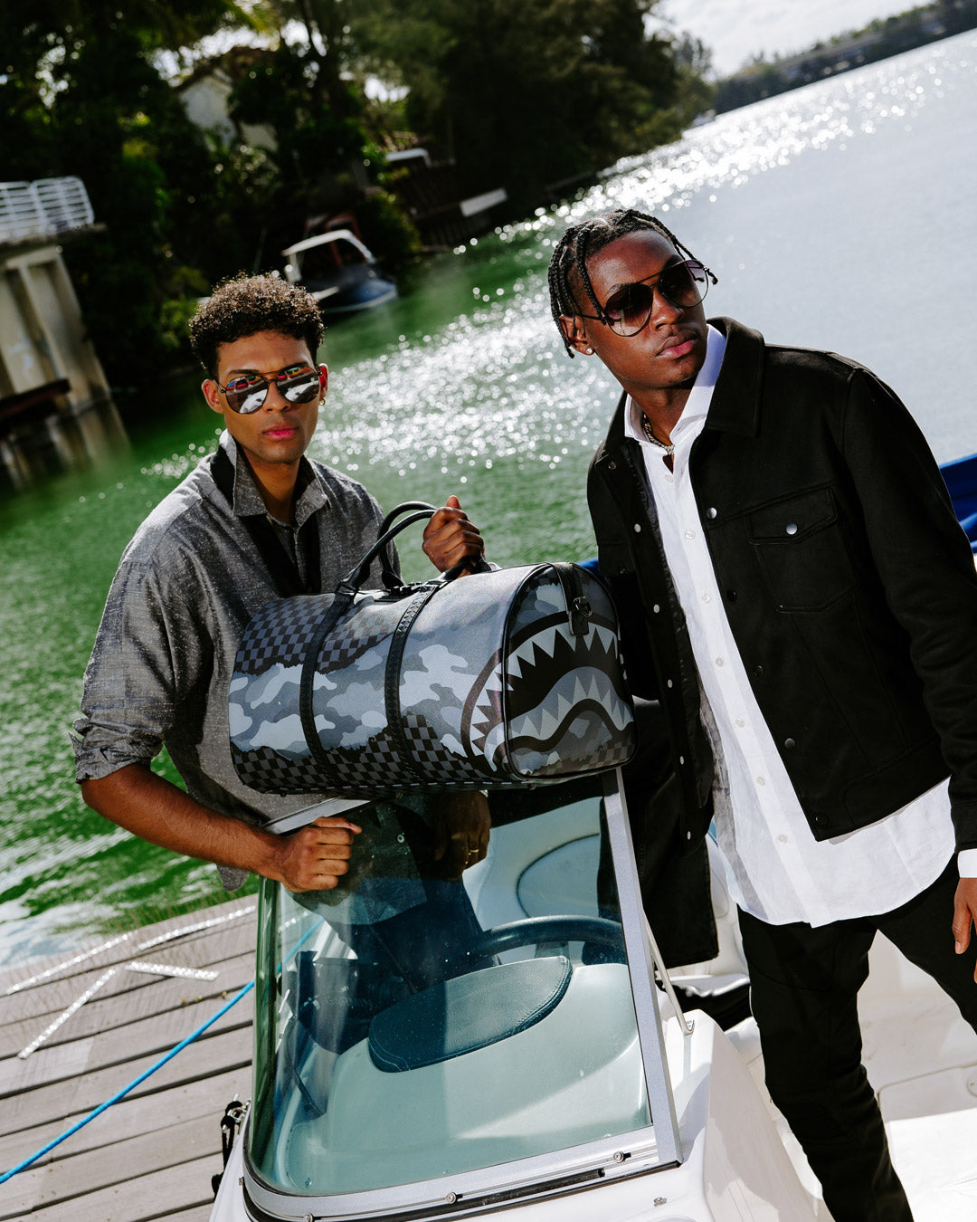 The bags spacious interior and zippered sneaker pocket