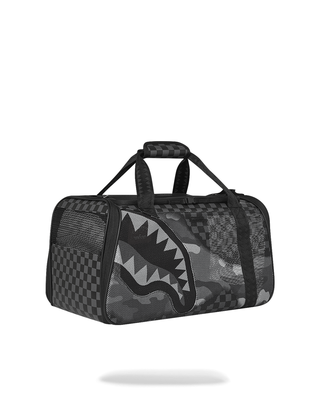 Interior of Riptide dog carrier bag showing removable fleece bed.
