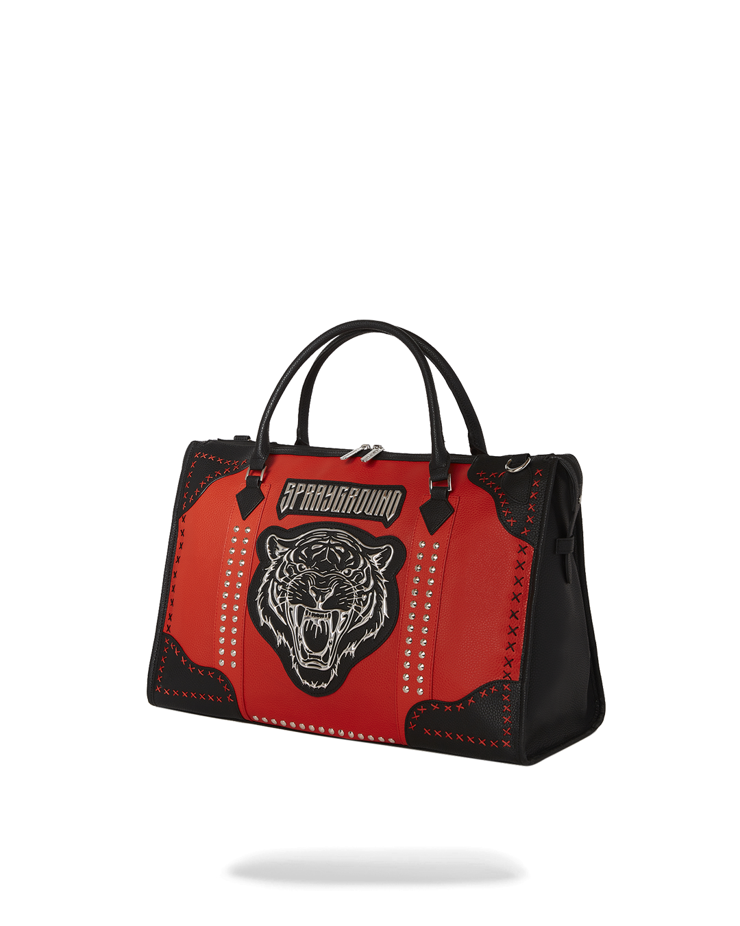 Interior view of Bronx Brawler duffle bag showing pockets.