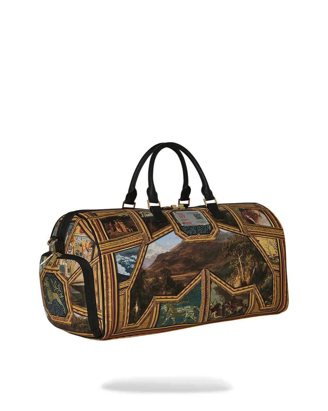 Met Museum duffle bag with wheels, perfect for stylish travel adventures.