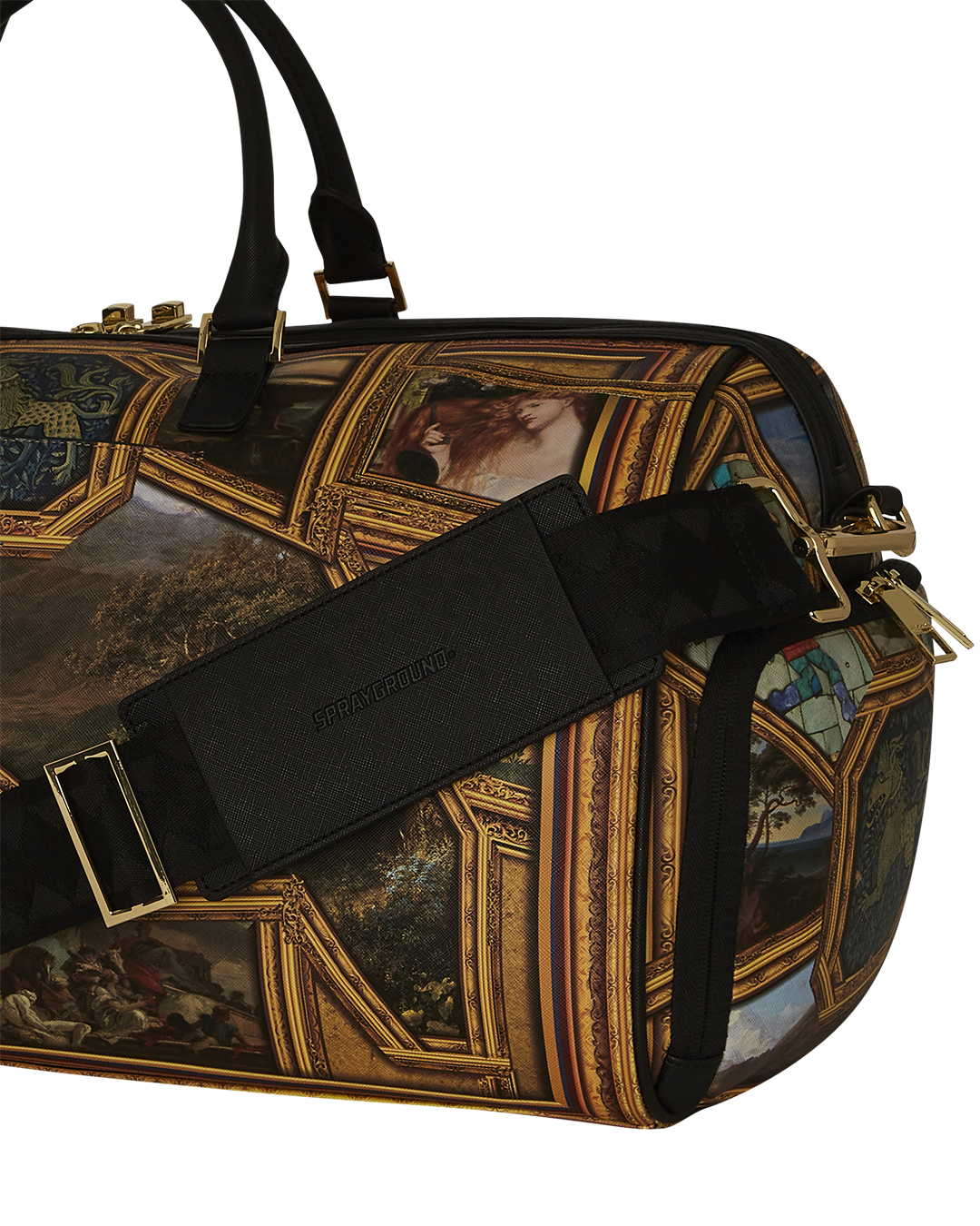 Met Museum duffle bag with wheels, perfect for stylish travel adventures.