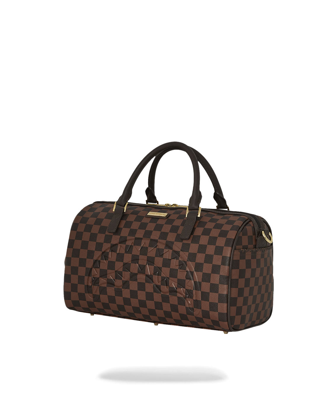 Interior pocket and strap details of crossbody bag bags in faux leather
