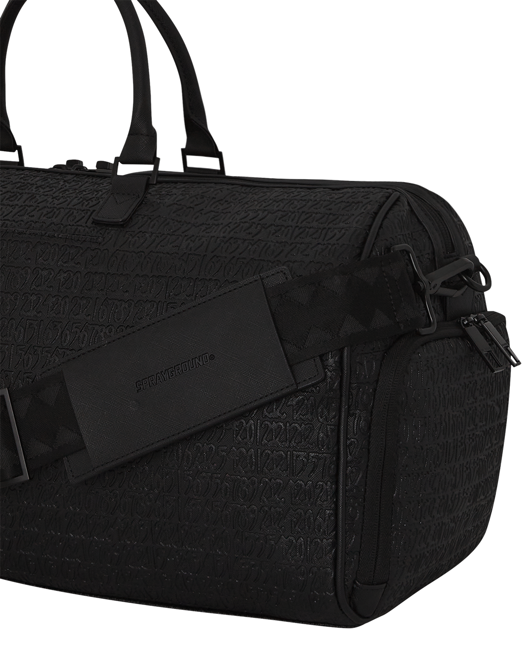 The bags spacious interior with multiple organizational pockets, including a zippered sneaker pocket.