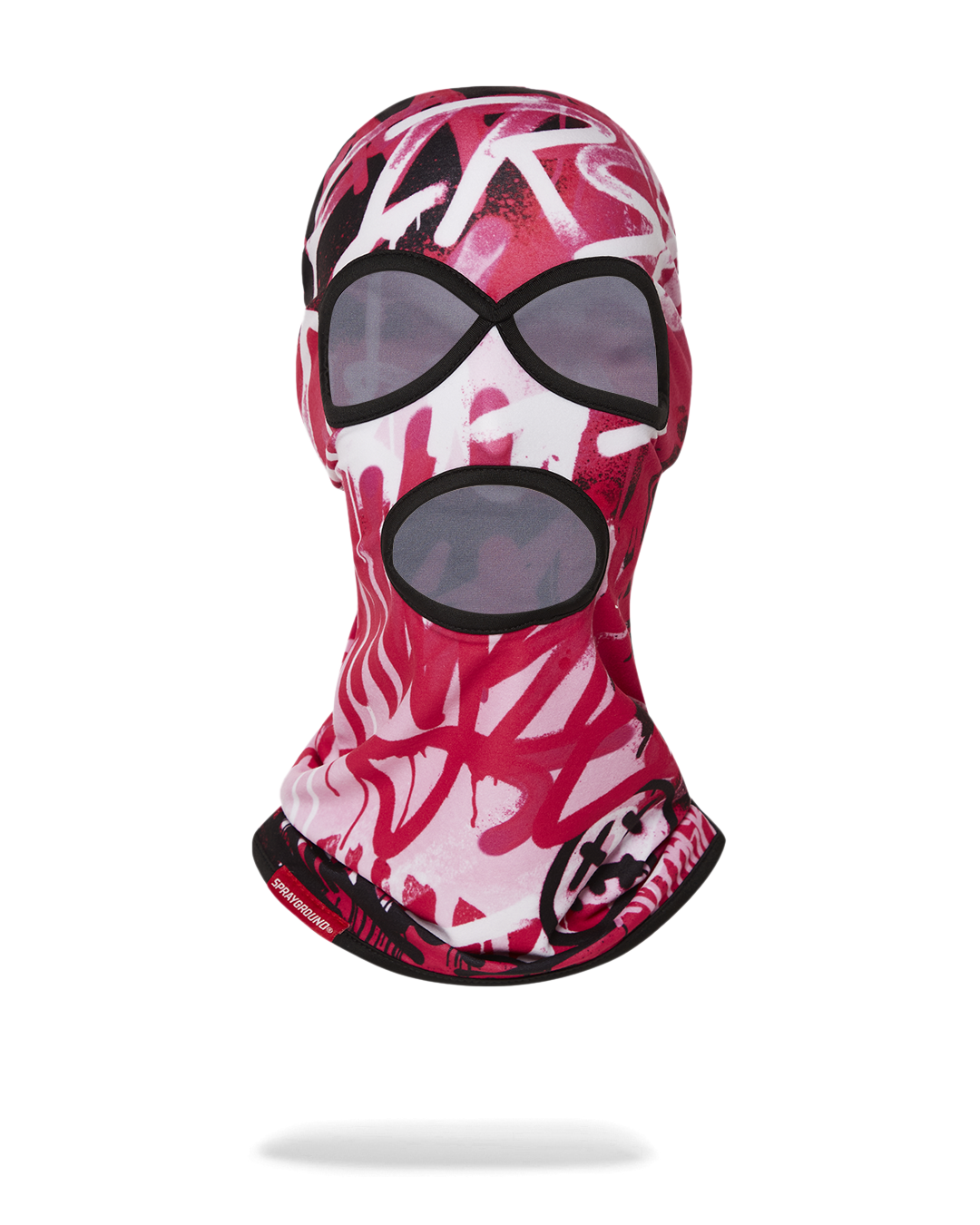 SkyGlow ski mask worn on a snowy mountain