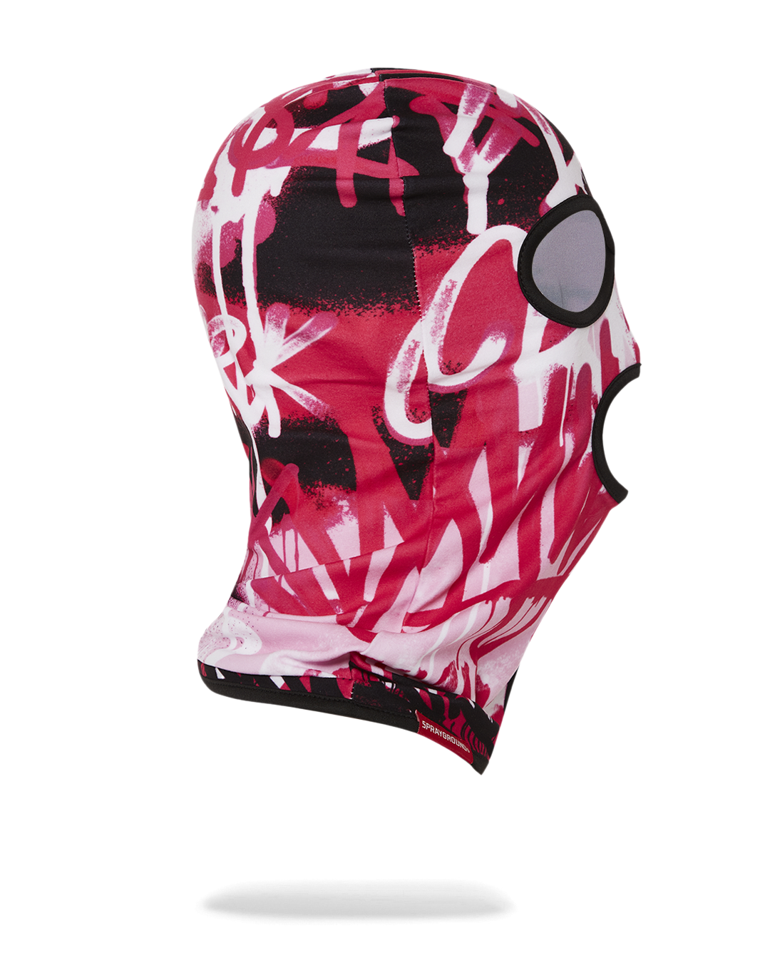 Close-up of the knitted fabric of the ski mask