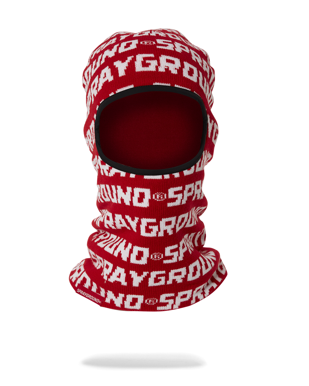 Close-up of thermal wear ski mask knitted for winter biking gear