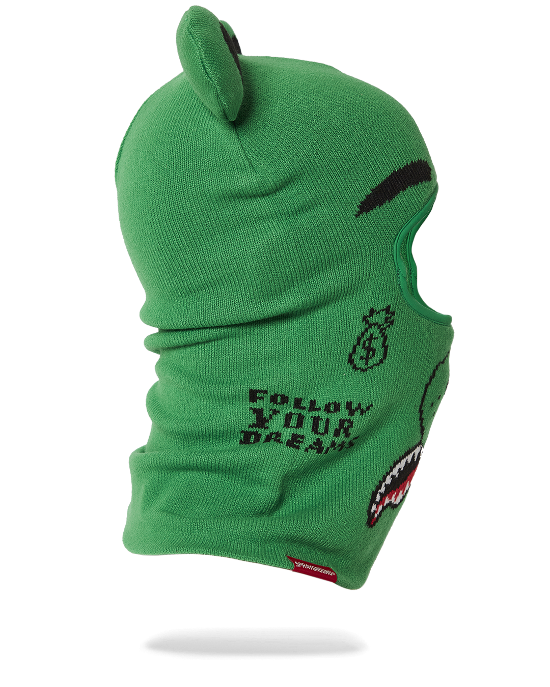 Side profile showing full face coverage of ski mask for cold climates