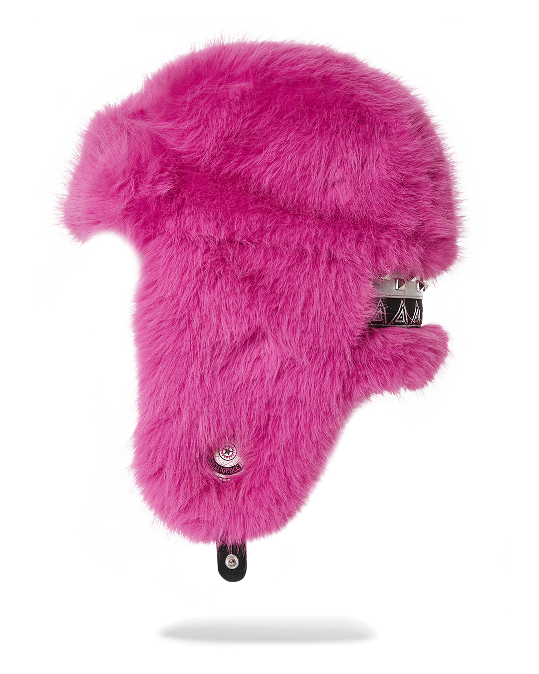 Close-up of the luxe faux fur lining of the Aviator Flapper hat