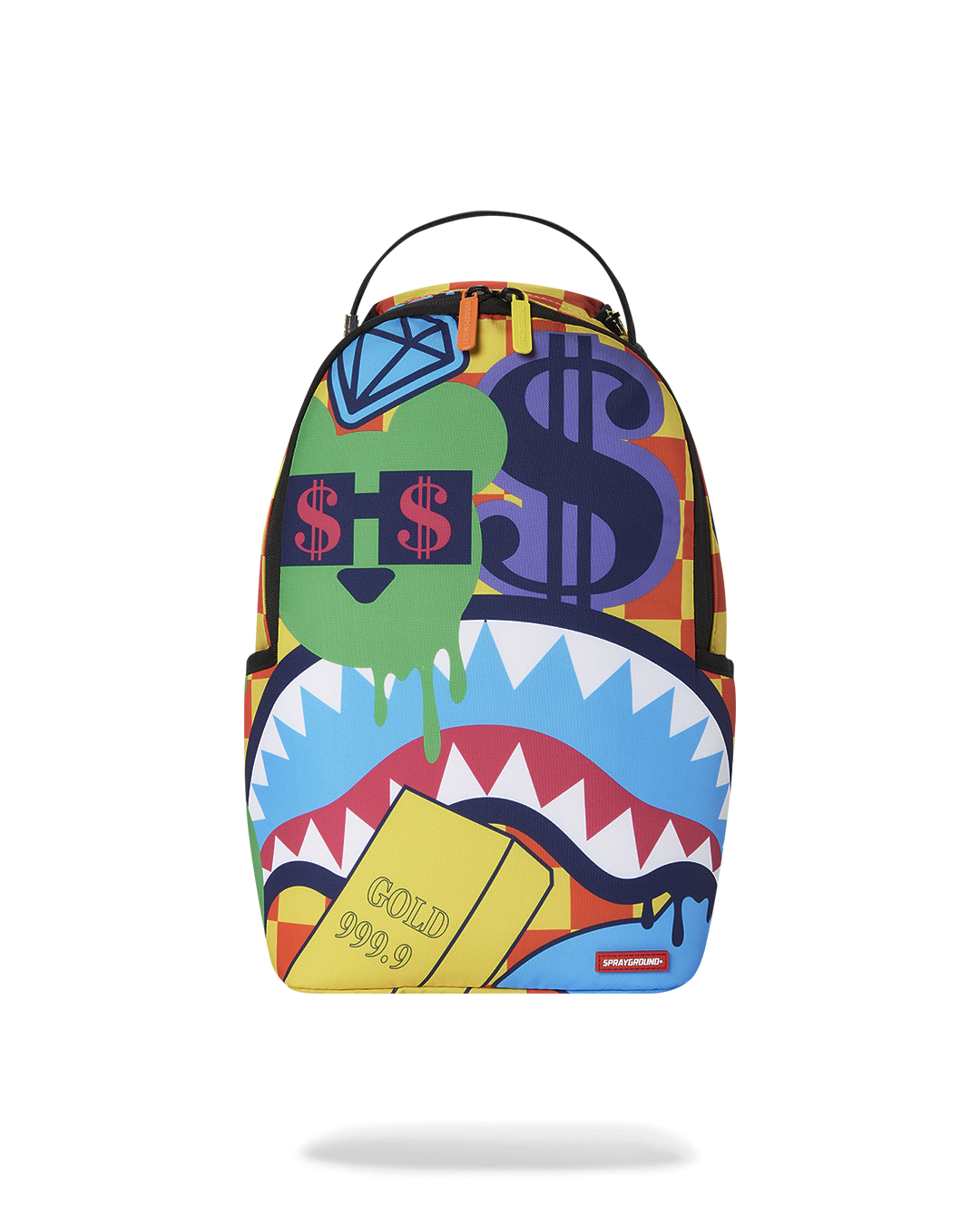 Mini backpack with front zipper pocket and adjustable straps