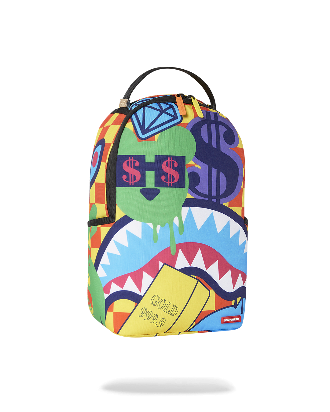 Back view of the mini backpack showing ergonomic padding and adjustable mesh straps