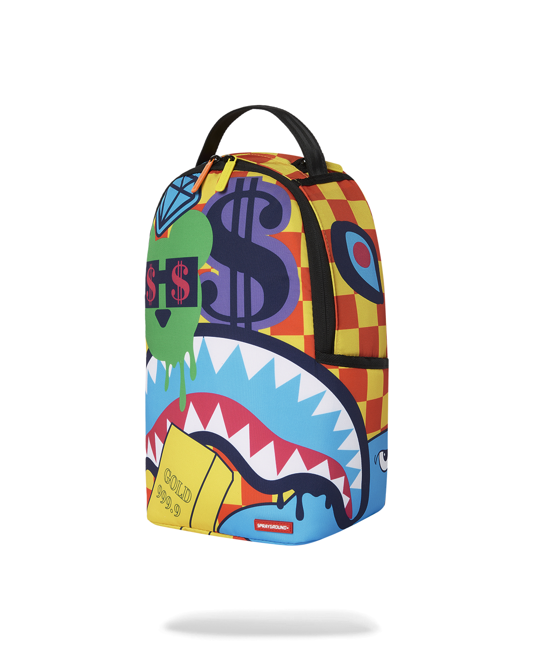 Back view of the mini backpack showing ergonomic padding and adjustable mesh straps