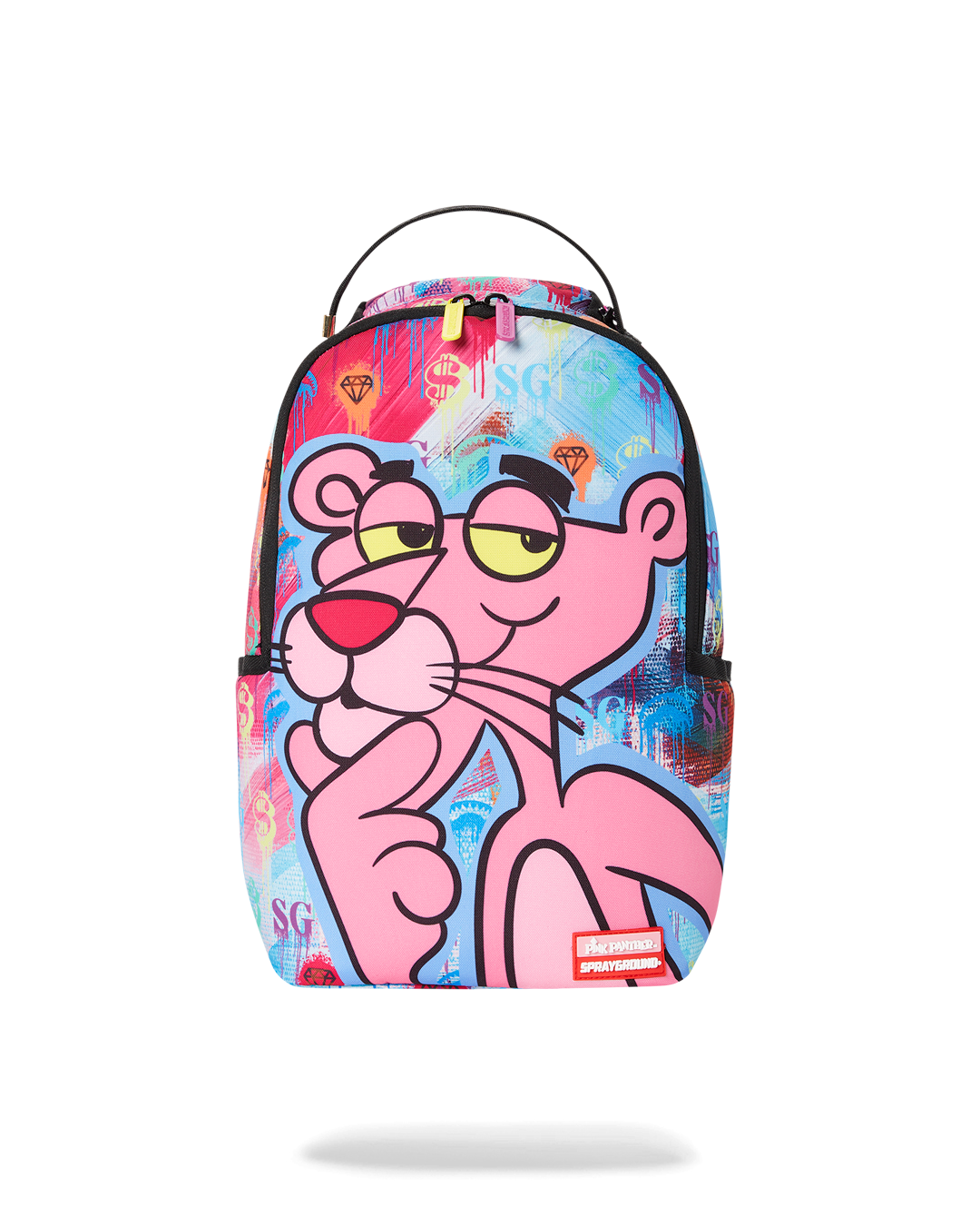 Pink Panther sprayground backpack pink panther with spacious interior and water-resistant fabric