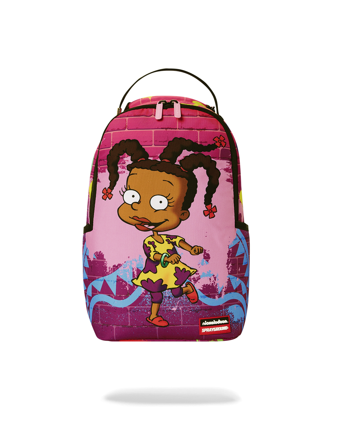 Mini backpack for kids with Rugrats Susie music notes design, front view
