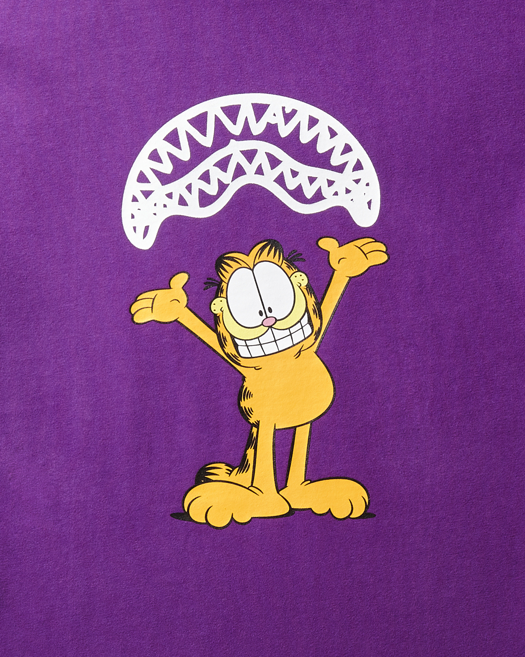 Back view of the Garfield Sharkmouth t-shirt, showing its casual appeal