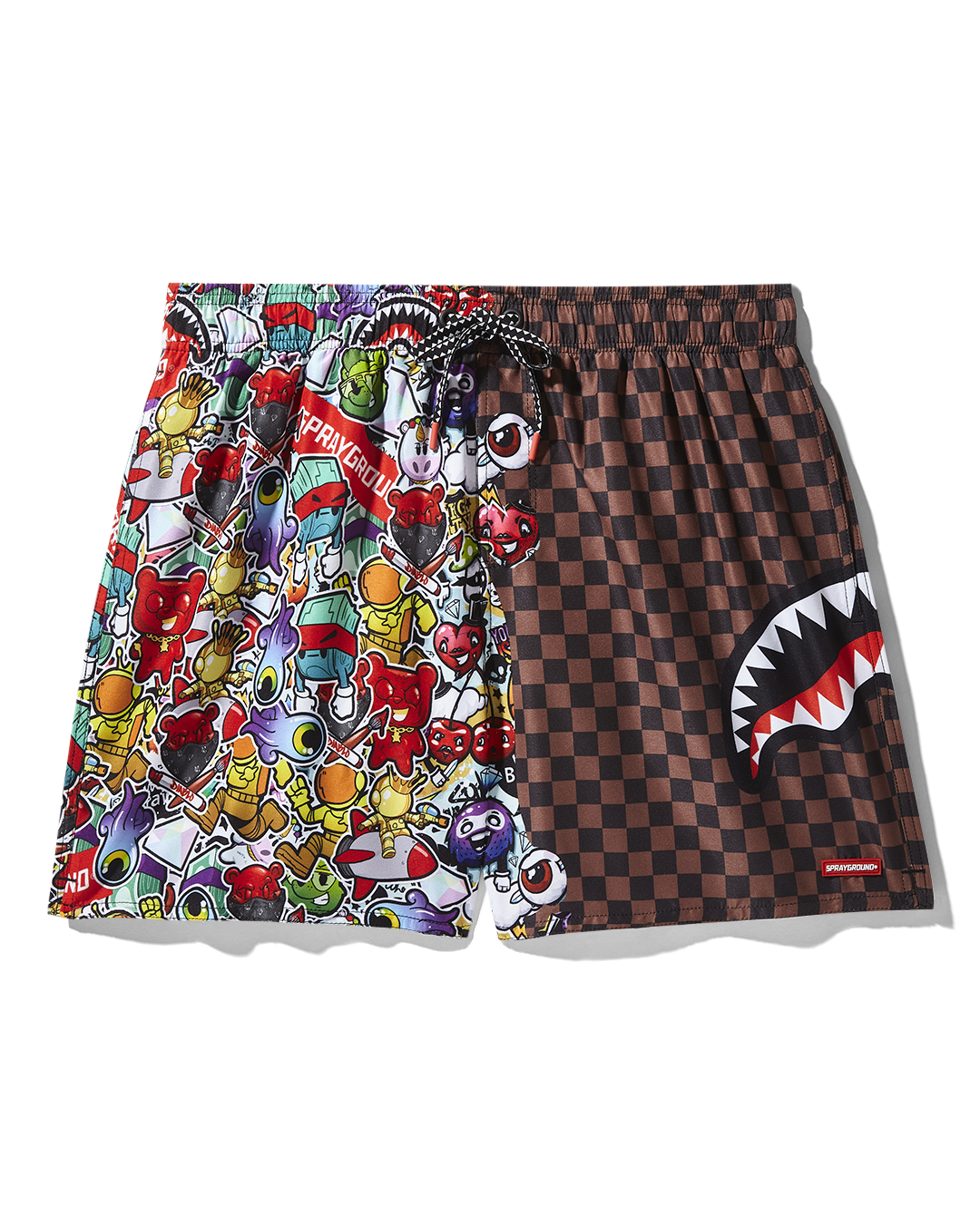 Close-up of Fair Harbor swim trunks' fabric and design