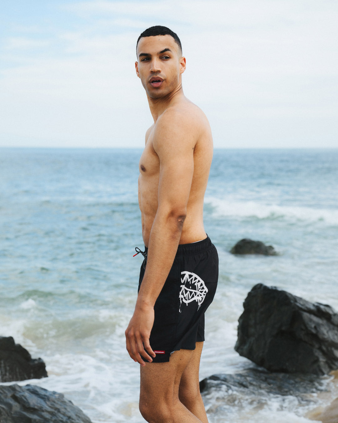 Womens swim shorts by Spleh, featuring side pockets and quick dry technology