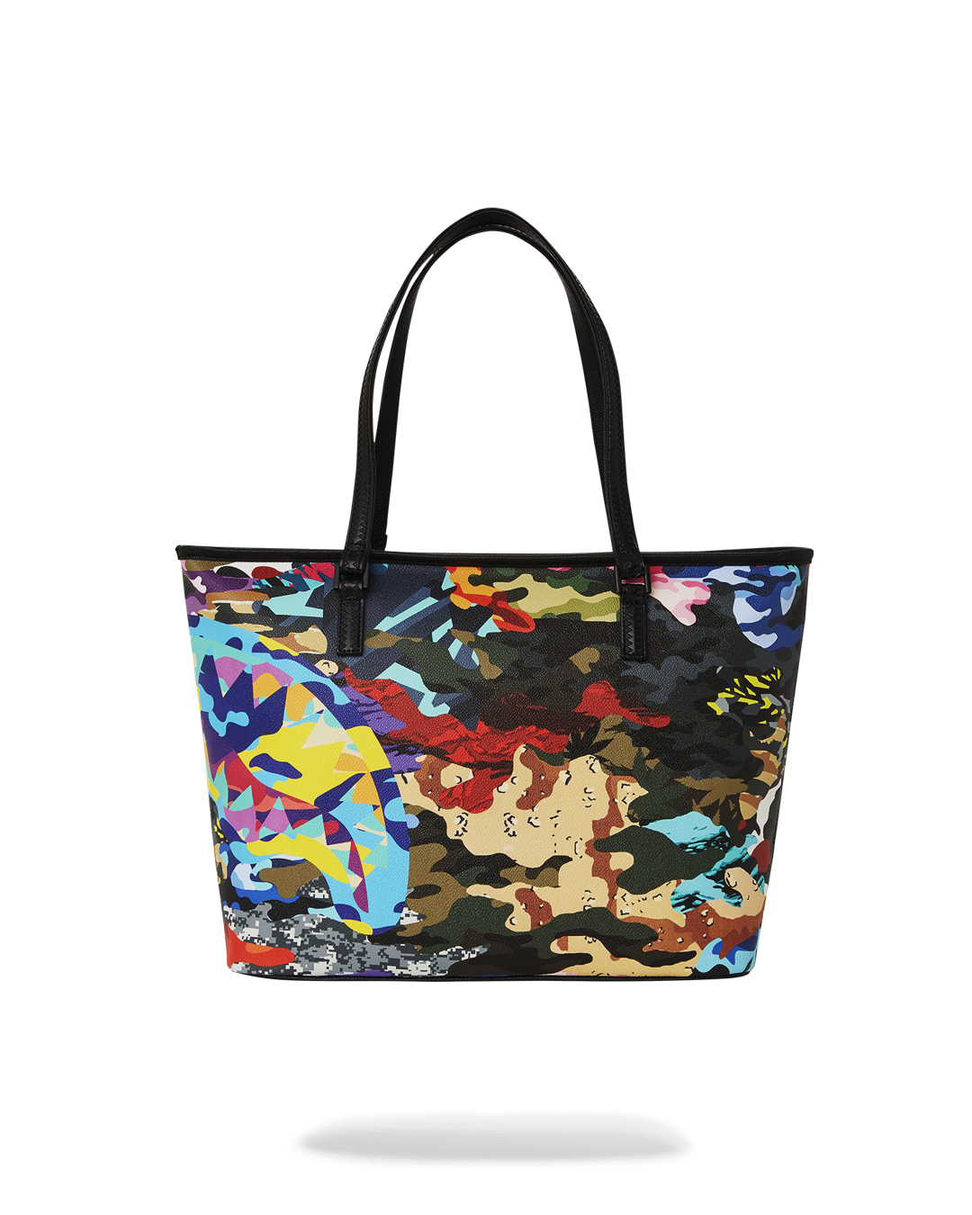 Woman carrying the shoulder tote bag over her arm in urban setting