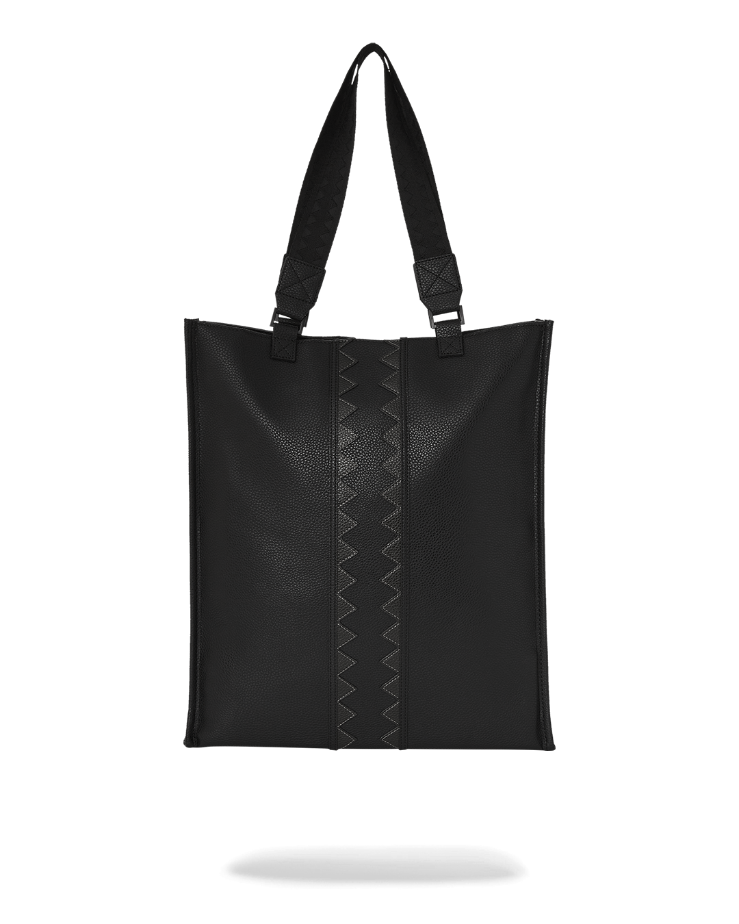 Large cargo tote bag with leopard print design and double handle