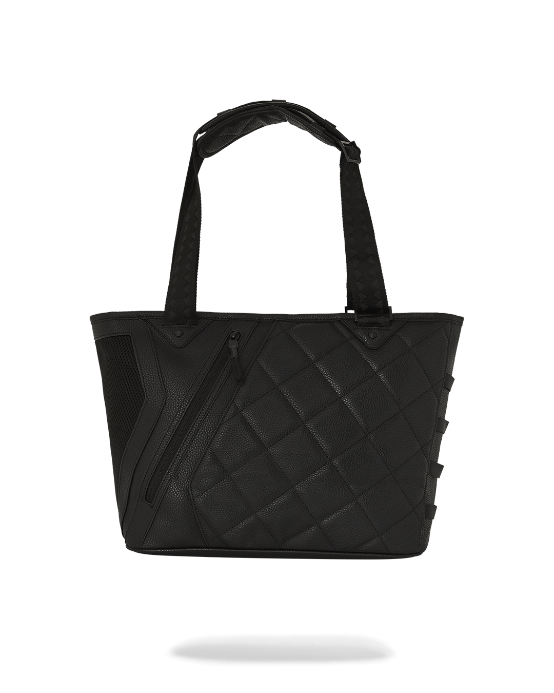 Interior view of the Sprayground tote showing cargo pockets.