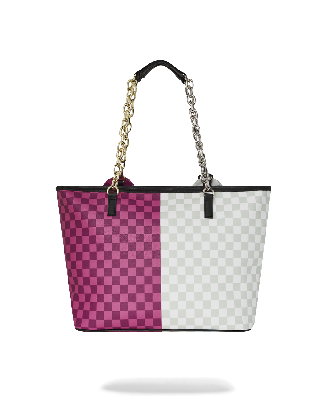 Interior of the Sprayground tote bag featuring a large organizer pocket.