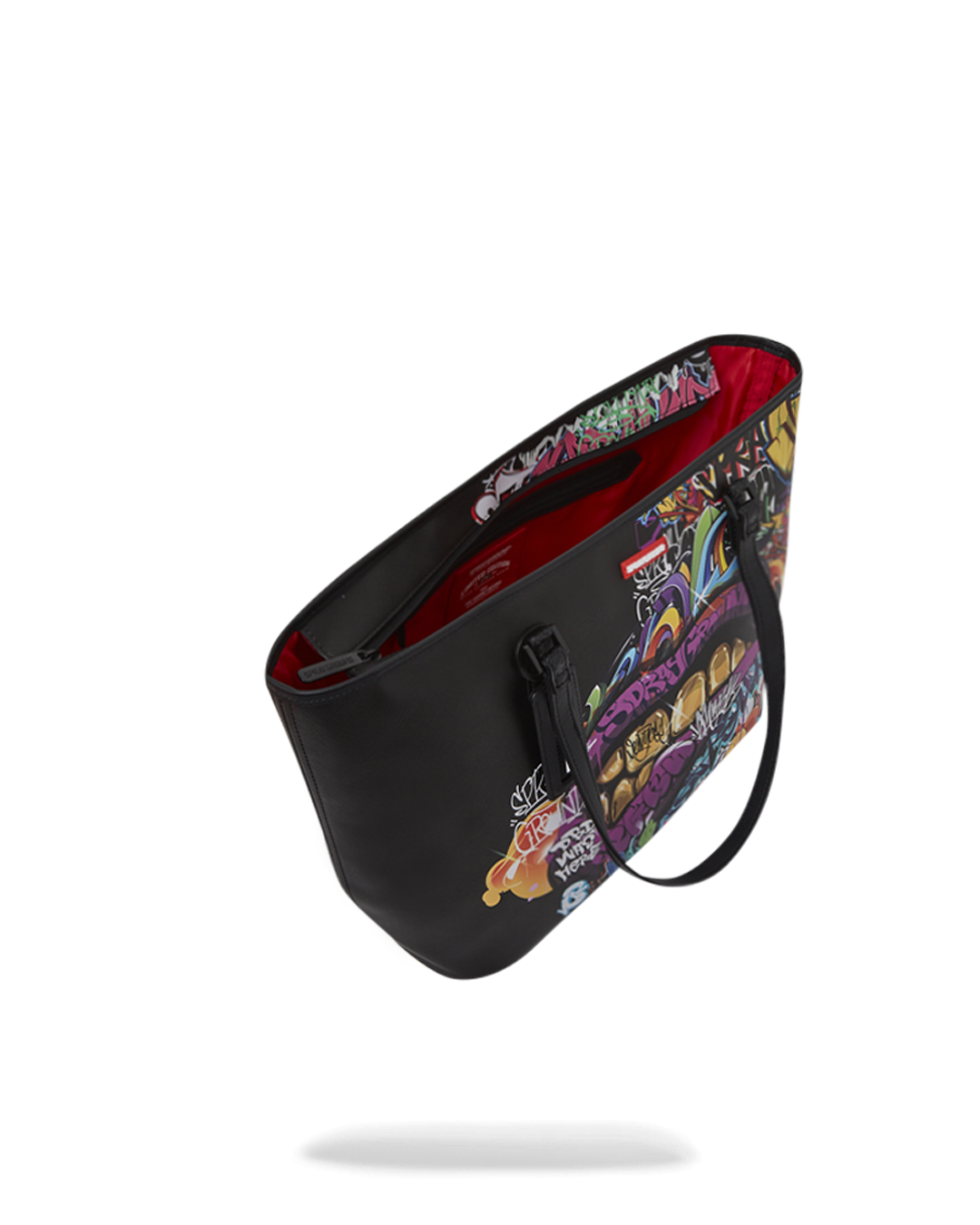 Interior view showing organizer pocket and key clip