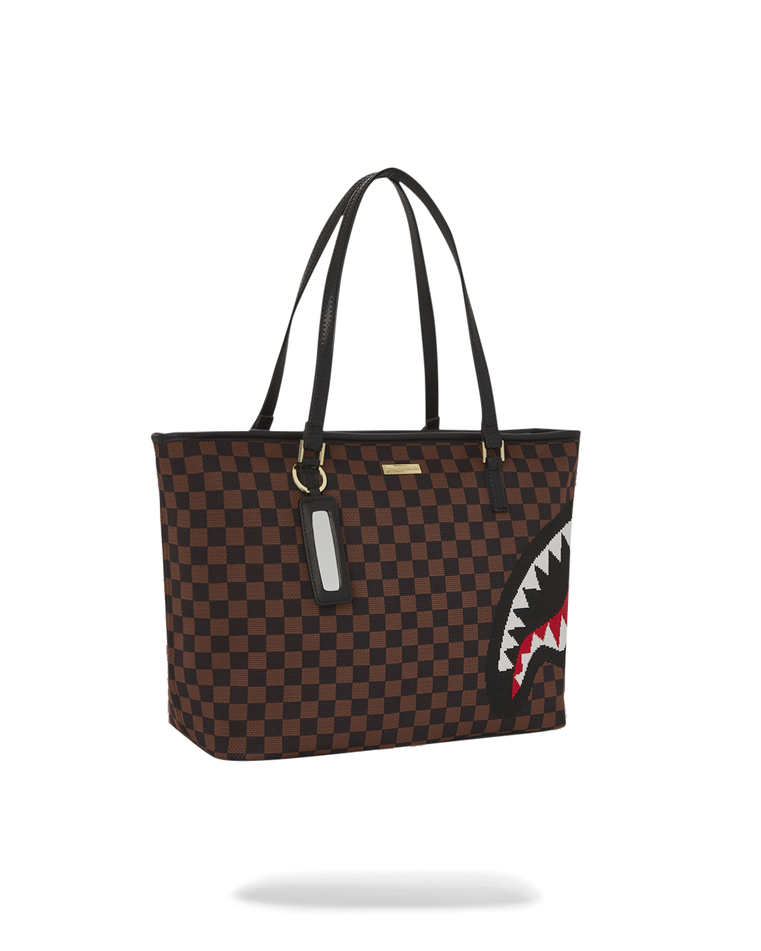 Sprayground Sharks in Paris Tote Bag, interior view, showing the large organizer pocket.