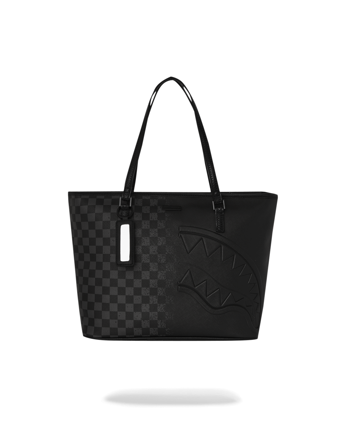 Front view of the vibrant Sprayground water-resistant tote bag.