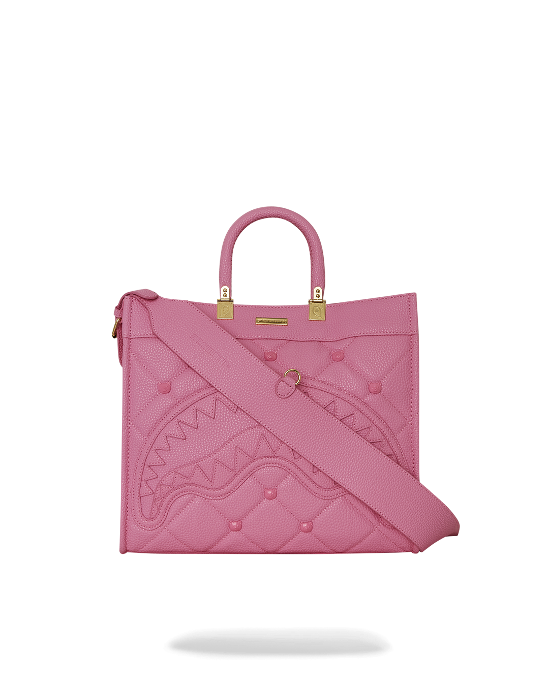 Interior of tote bag featuring zipper and phone pockets, fits 14-inch laptop