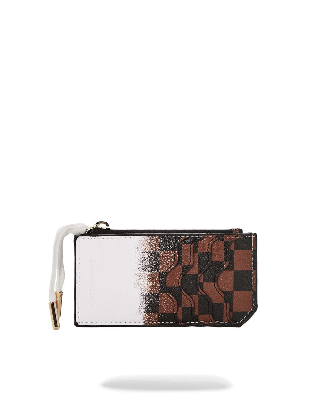Slim money holder with zip closure and interior pockets