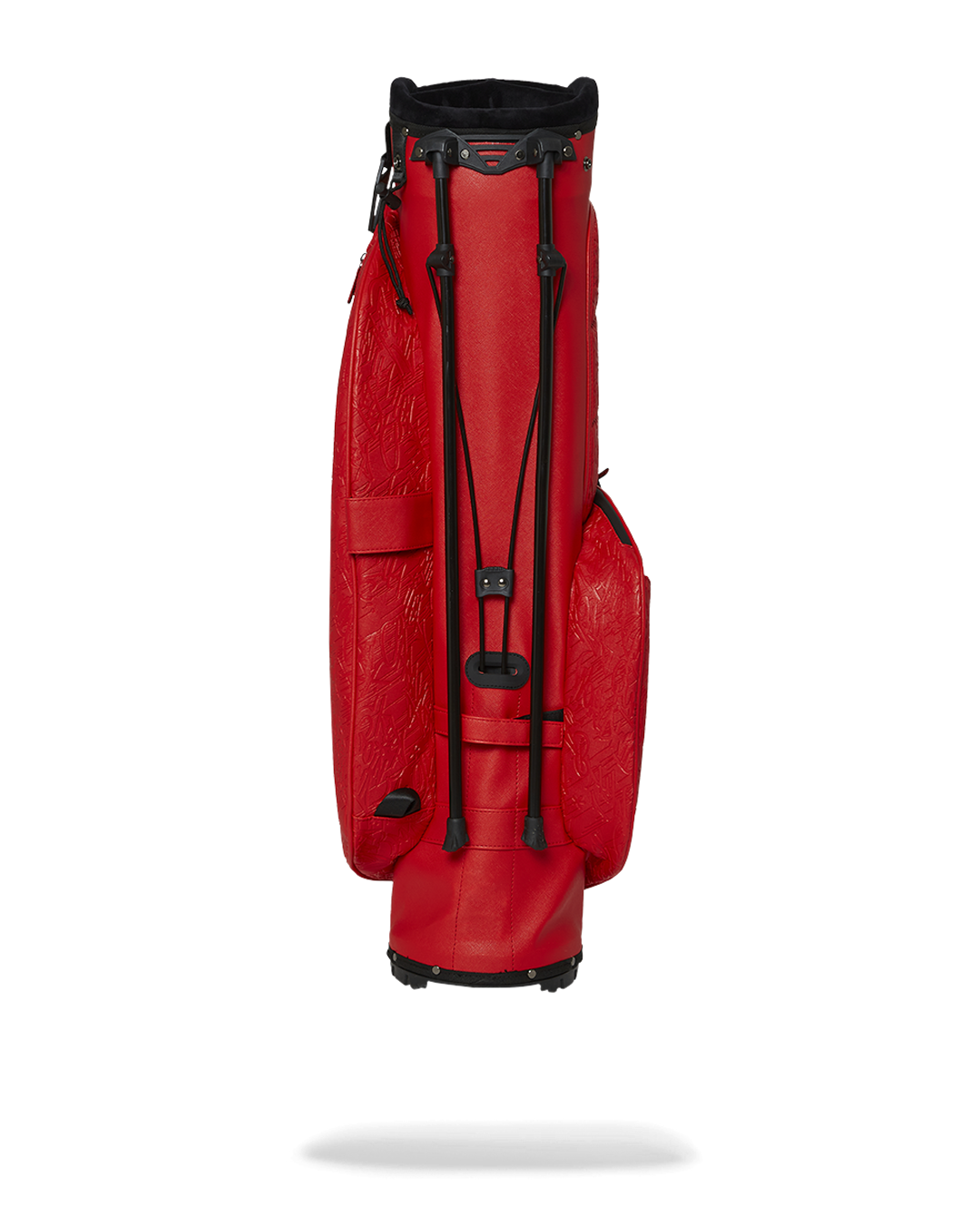 Side angle highlighting the rolling wheelbase and retractable handle