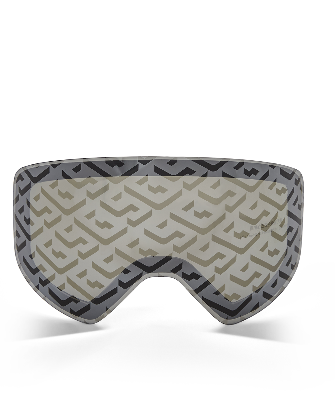 Goggles stored in hardshell case with accessories laid out