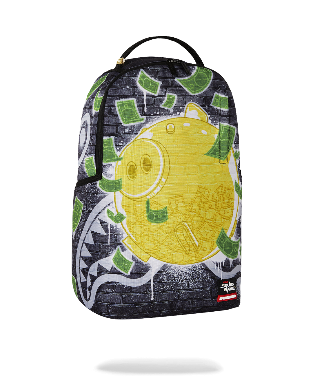 Side angle highlighting the side pockets and adjustable straps
