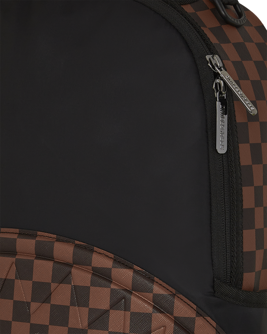 Interior view of laptop compartment and organizer pockets