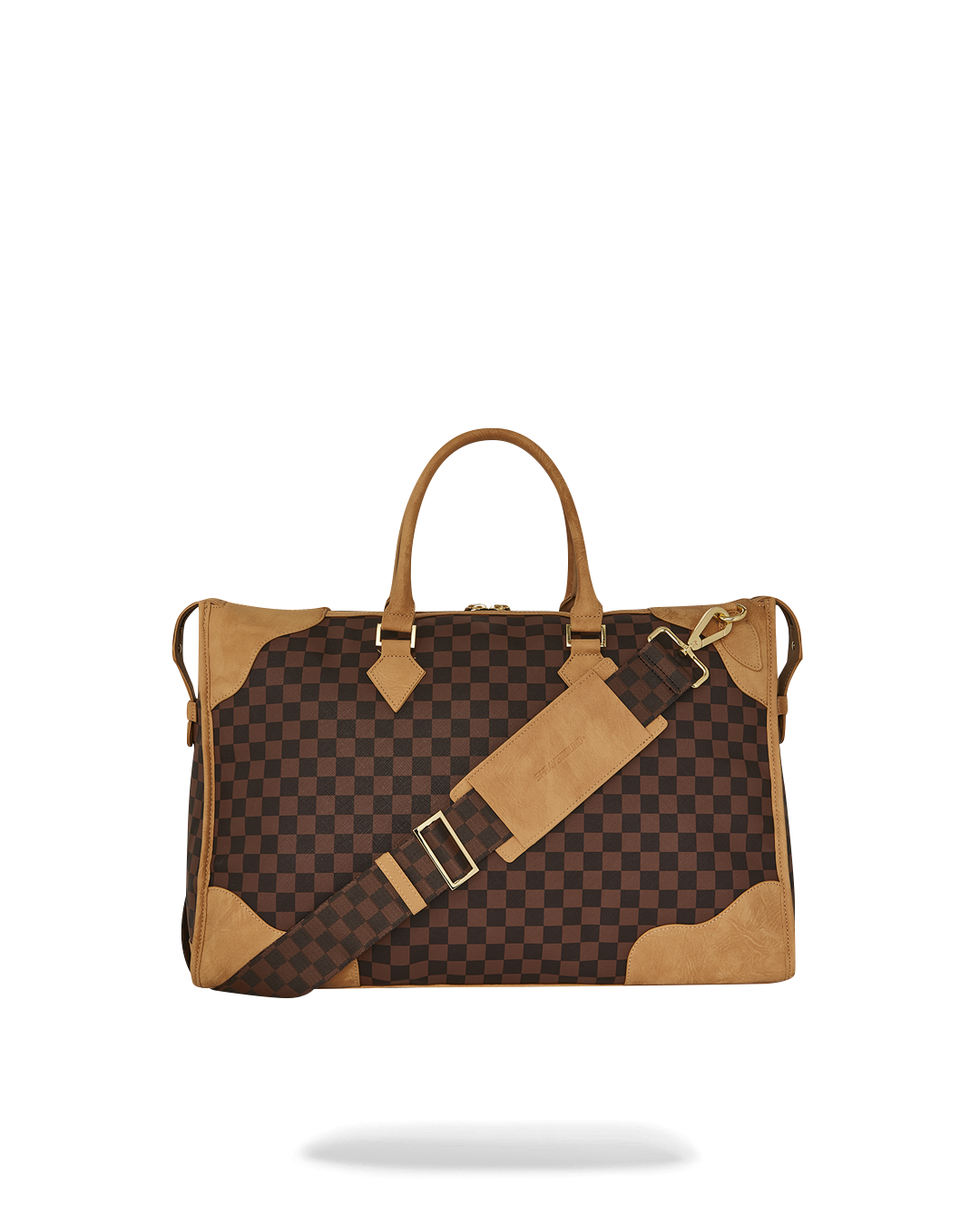 Hennyville Pyramid duffle bag packed for a weekend trip with clothing and accessories