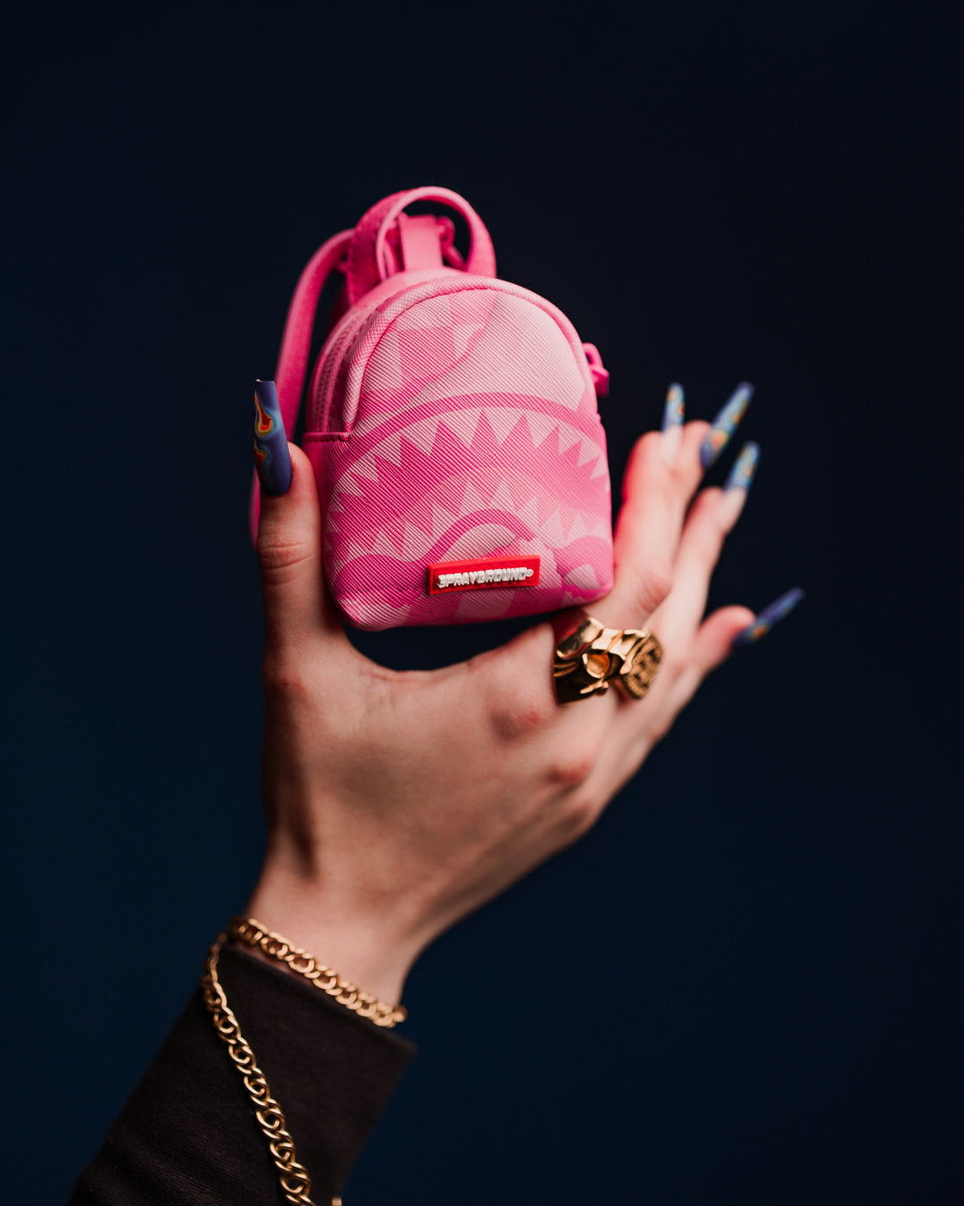 Close-up of the durable material and compact size of the keychain