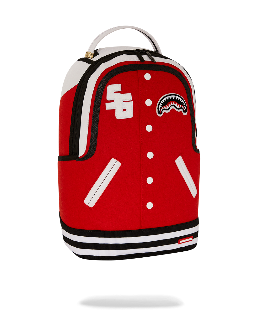 Sprayground U. Backpack interior, featuring a separate velour laptop compartment and mesh organizer pocket