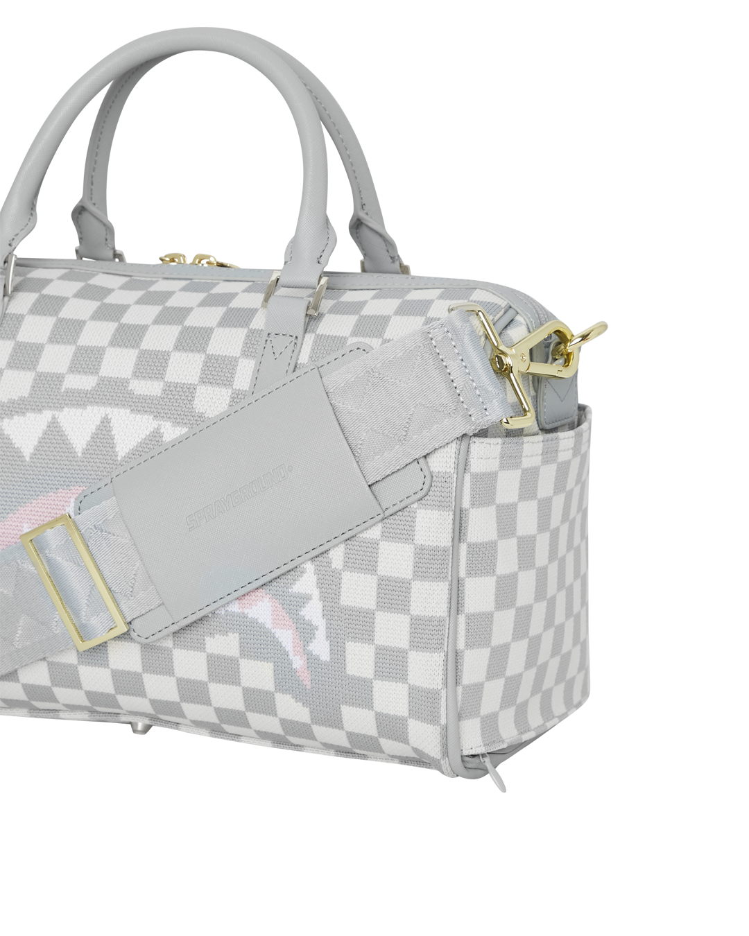 Fashionista bags enthusiast holding the mini duffle bag, showcasing its lululemon crossbody bag-inspired style