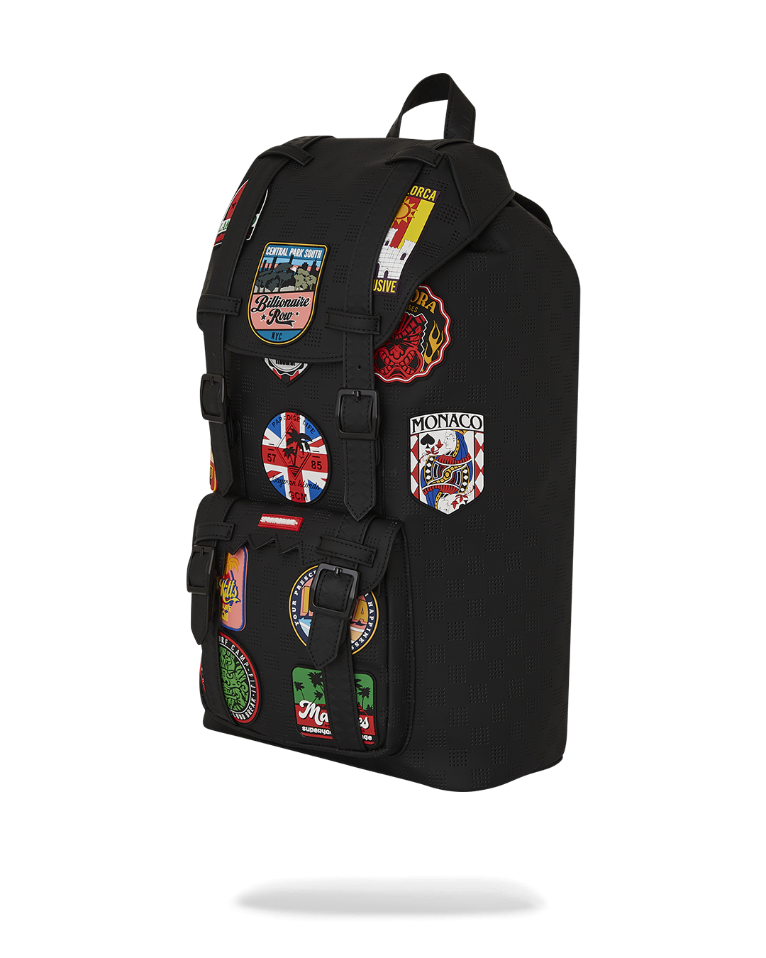 Billionaire Hills backpack showcasing adjustable straps and magnetic closure.