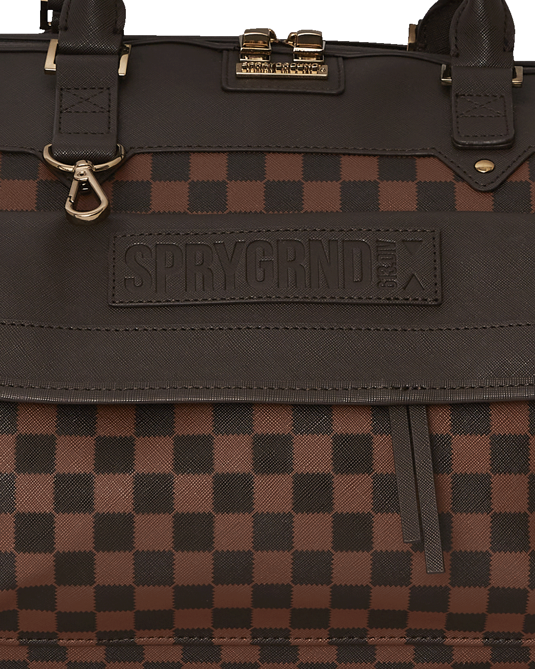 Zippered sneaker pocket on the tactical duffle bag for organized travel