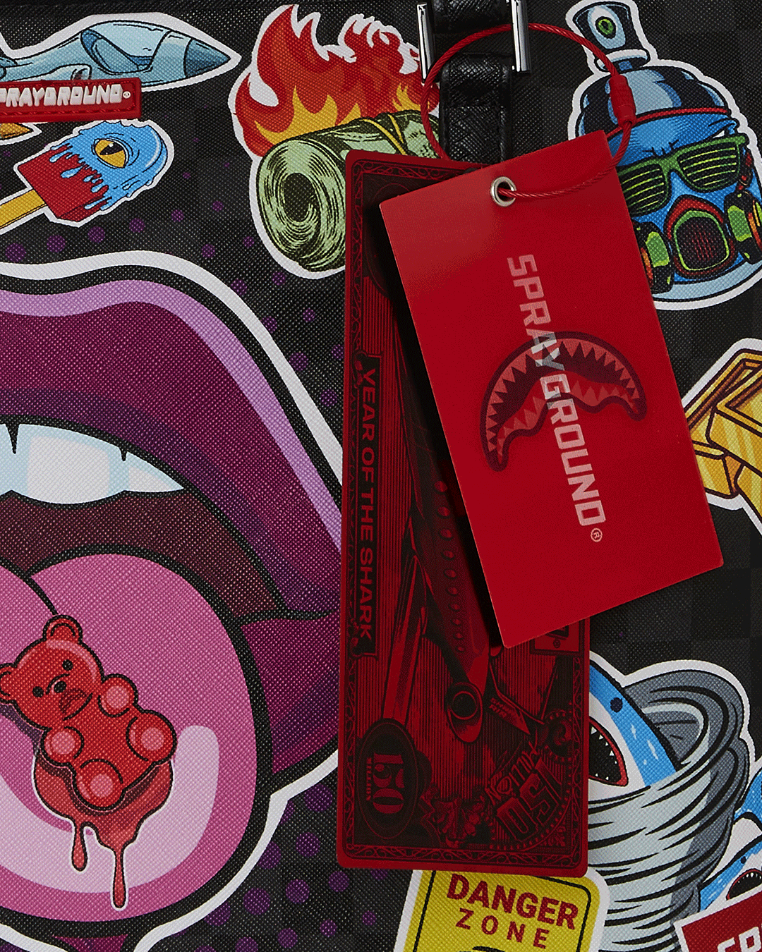 Sprayground Tasty Tote bag with printed design, ideal for shoulder or hand carry.