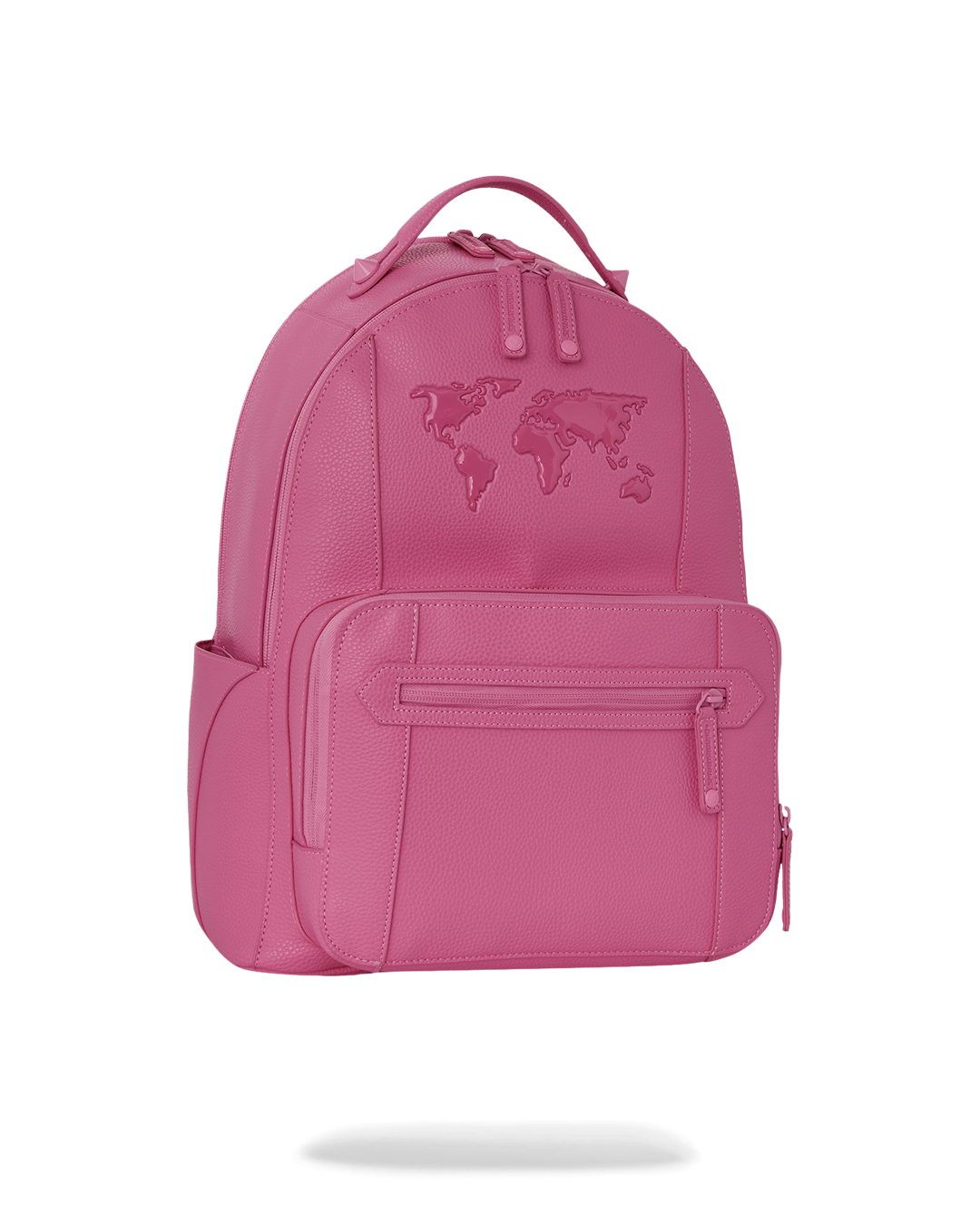 Front view of the mini backpack purse showcasing its compact size and stylish design