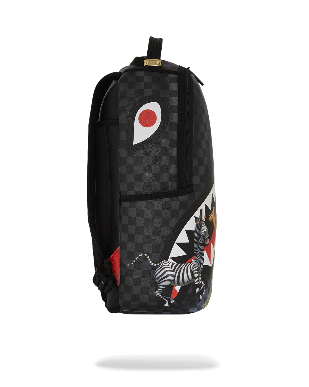 Backpack attached to rolling luggage via back sleeve, ideal for airport travel