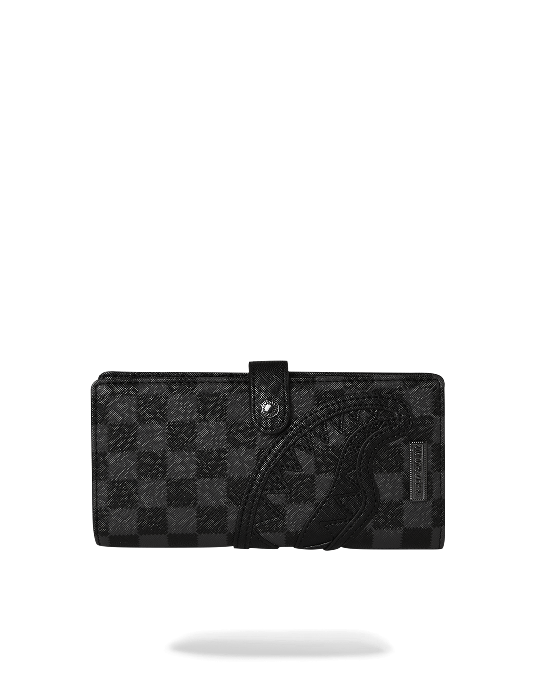 Goyard-inspired men's wallet with sharkmouth design and card slots