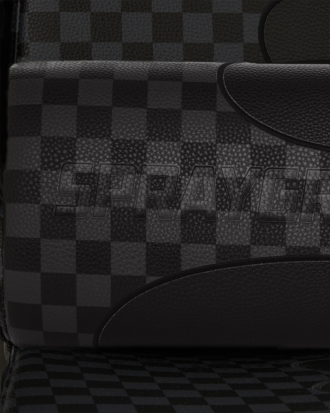 Close-up of 4D adjustable armrests and lumbar support pillow