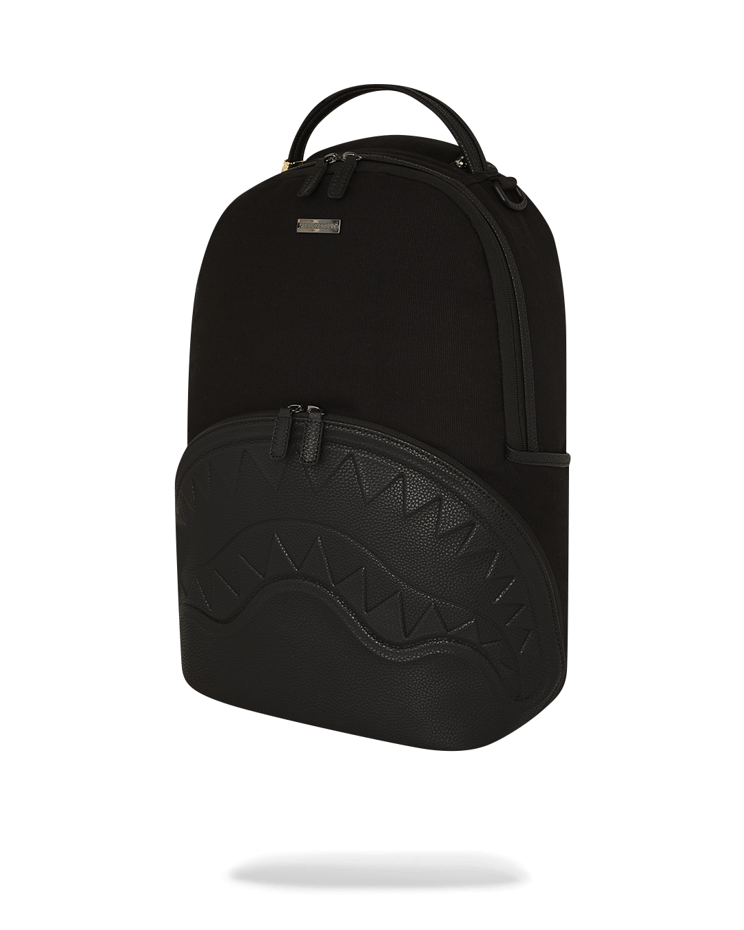 Clear Sprayground backpack with ergonomic mesh back padding, highlighting comfort and durability.