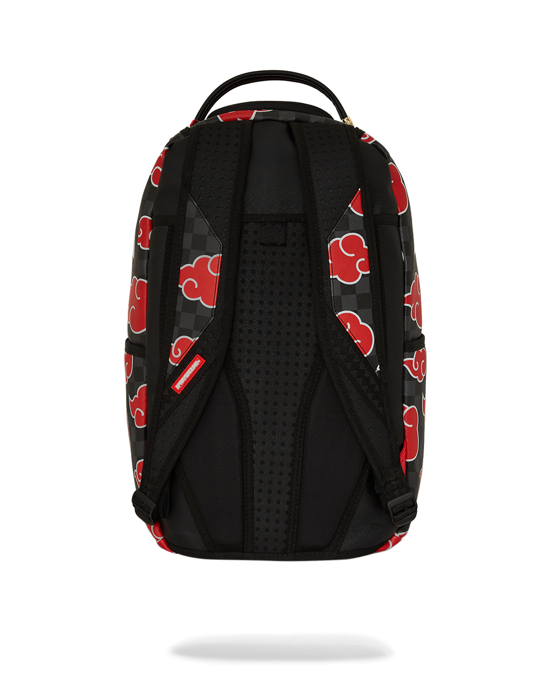 Naruto Itachi backpack front view with zipper pockets and anime design