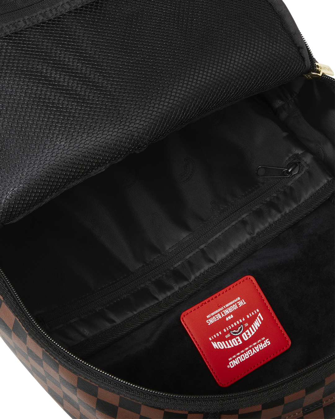 Side view of the DLXSV backpack with adjustable straps and pockets.