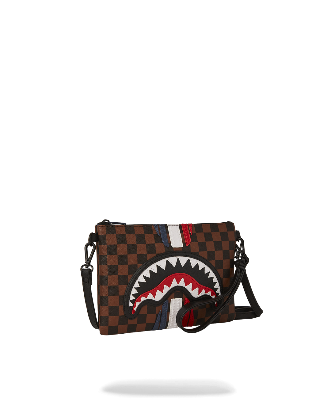 The clutch bag being used as a clutch on a stylish outfit
