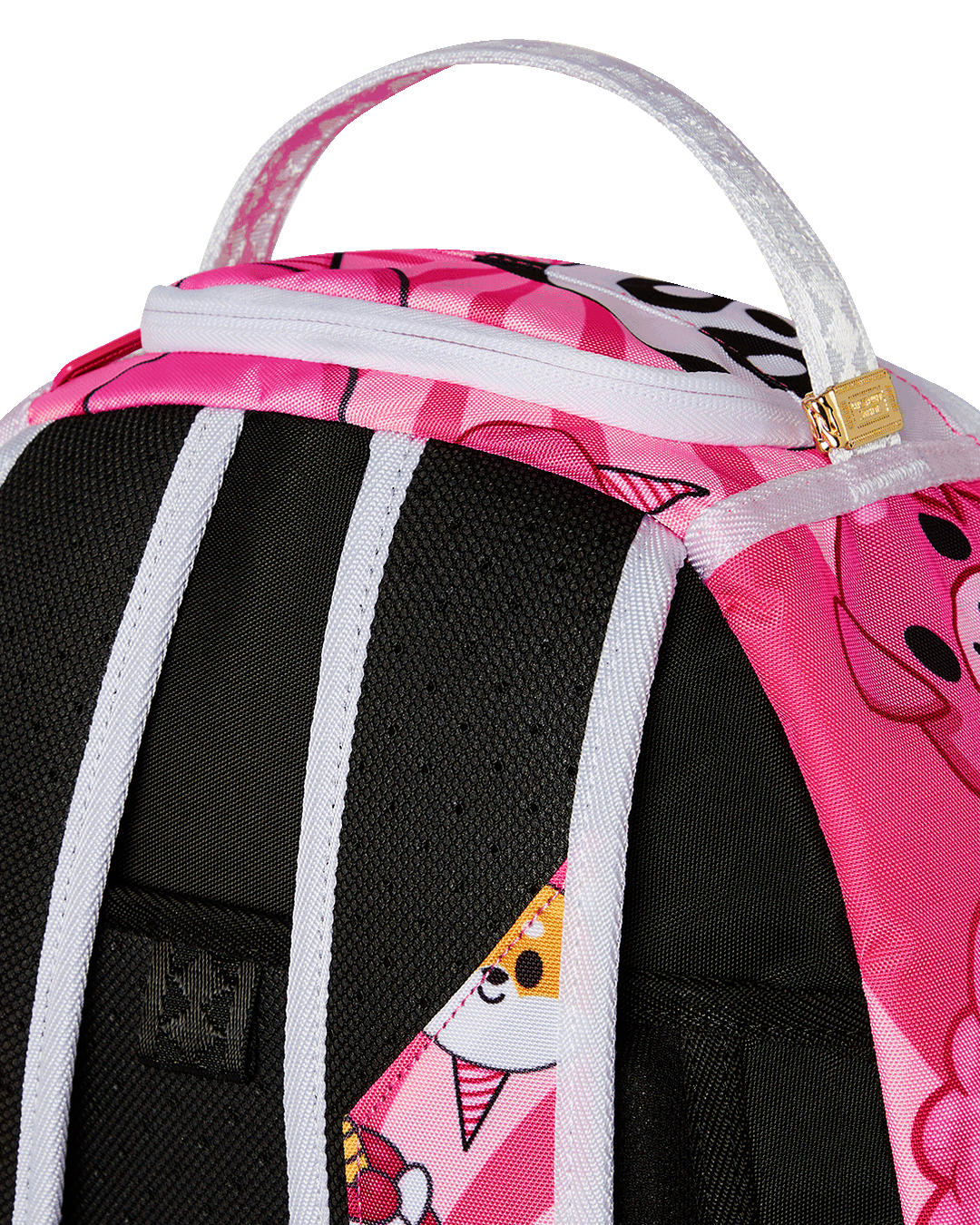 Side profile showing velour-lined sunglass compartment and mesh padding